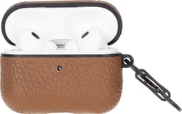 Charmant Style -Airpodshoesje leer - Airpods case - Airpods hoesje leer-Leren hoesje geschikt voor Apple Airpods Pro 2 en 1 - Leren - Beschermend Hoesje- Bruin — thumbnail 3