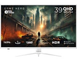GAME HERO® 39 inch QHD VA Curved Gaming Monitor - 165Hz - 1ms