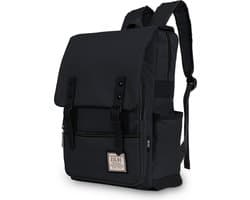 ZILOU® Laptop Rugzak - 15.6 inch Rugtas - Schooltas - Dames en Heren - Laptoptas - Anti Diefstal - Meisjes en Jongens - 28L - Waterafstotend - Zwart