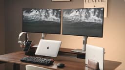 Alberenz Koptelefoonhouder | Add-on voor Alberenz monitorverhoger walnoothout — thumbnail 4