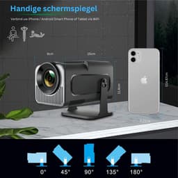 DailySupplies® Mini Beamer - Mini Projector - Mini Beamer Smartphone - Zwart — thumbnail 5