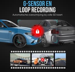AZDome M330 dashcam voor auto - 170 graden kijkhoek - Nachtzicht - FullHD video - Wifi - Super compact - Parkeermodus - 1.0 inch TNT scherm - dashcam voor auto — thumbnail 5