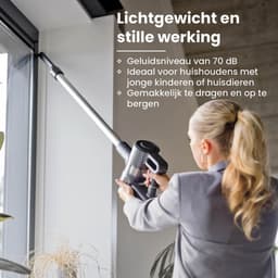 Nexxt Draadloze Steelstofzuiger – Krachtig & Lichtgewicht – Met Kruimeldief – HEPA Filter – Voor Snel en Makkelijk Schoonmaken — thumbnail 6