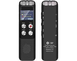 BP® Afluisterapparatuur - Voice Recorder - Dictafoon - Audio Recorder - Spy Recorder - Afluisterapparaat - Afluisteren & Opnemen - Ruisonderdrukking - Nederlandse handleiding & Sofware