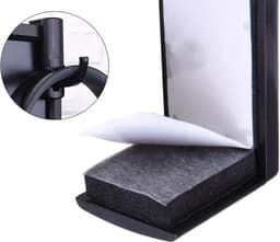Universele Hoofdtelefoon Hanger I Hoofdtelefoon Houder I Voor Deur of Tafel I Met Dubbelzijdige Plakstrip I Zwart — thumbnail 4