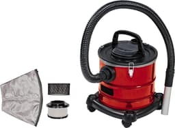 Aszuiger - As Stofzuiger 1250W – Asstofzuiger Met 20L RVS Opvangbak – Asstofzuiger Op Wieltjes - Aszuiger Pelletkachel – Complete Set — thumbnail 1