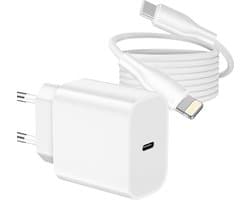 Oplader geschikt voor iPhone, iPad met Lightning naar USB C Kabel 3 Meter - Snel Oplader