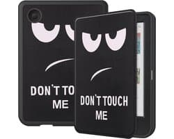 e-Reader Hoesje Leather Book Case met Wake/Sleep-functie - Kobo Clara Colour / Clara BW Hoesje - Don't Touch