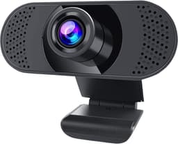 Webcam voor PC en Laptop met Ruisvrije Microfoon 1080P Zwart HD Pro - Camera met Microfoon - Windows en Mac - 1080P - 2MP - Plug and Play - USB 2.0 - Automatische Lichtcorrectie — thumbnail 1