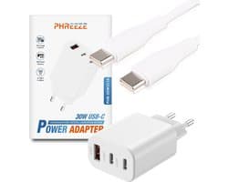 30W Super Snellader - Power Adapter - 1 Meter USB-C Kabel