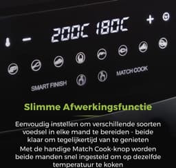 Dubbele Airfryer - Dubbele Mand - Dual Cook - Heteluchtfriteuse — thumbnail 4
