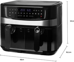 Dubbele Airfryer - Dubbele Mand - Dual Cook - Heteluchtfriteuse — thumbnail 3