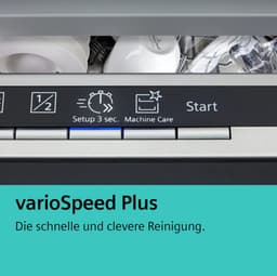 Siemens SX63EX04TE - iQ300 - Vaatwasser - Inbouwvaatwasser - 60 cm - XXL (extra hoog) - Energielabel B - Home Connect - varioSpeed Plus: je vaat tot wel drie keer zo snel schoon — thumbnail 4