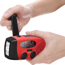 Radio Op Batterijen (Accu) Voor Rampen - Radio Opwindbaar - Noodradio - Noodradio Solar Opwindbaar — thumbnail 5