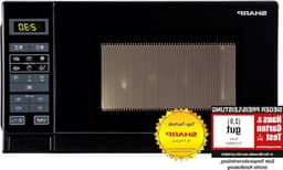 Solo-magnetron 20 l 800 W 5 vermogensniveaus 8 automatische programma's ontdooien met gewicht en tijd kinderslot energiebesparende modus glazen draaitafel (255 cm) - Zwart - Beste kwaliteit — thumbnail 1