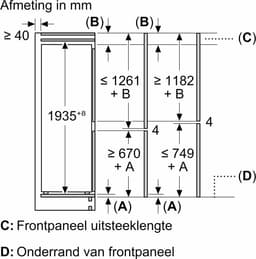 Siemens KI96NNSE0 - iQ100 - Inbouw koel-vriescombinatie - Zeer stil - noFrost: nooit meer ontdooien — thumbnail 9