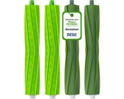 DEGG® - Rubberen bortels geschikt voor iRobot roomba E, I en J Series - Geschikt voor iRobot roomba onderdelen - passend op: i7 i7+ i1 i1+ i3 i3+ i4 i4+ i5 i5+ i6 i6+ i8 i8+ e5 e6 e7 - Roomba rollers - 2 SET(S)