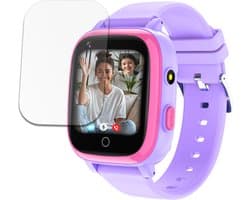 LEROYS - GPS Horloge Kind - Kinder Smartwatch - Android en iOS - Paars - Incl. Simkaart