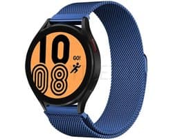 20mm Universeel RVS horlogeband Mesh Milanese Lus (Blauw) voor Smartwatch en geschikt voor een regulier horloge zoals Casio Rolex Seiko Tudor Pagani Homage Blue etc