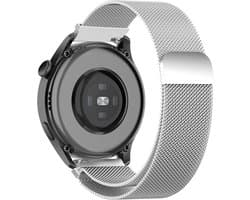 YONO Milanese Bandje 20mm - geschikt voor Samsung Galaxy Watch 7/6/5/Classic - Garmin Vivoactive 6/5 - Huawei Smartwatch - Zilver