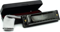 Mondharmonica C voor Volwassenen en Kinderen - Instructieblad - Metallic Black Blues Harp — thumbnail 3