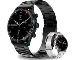 FOXLY Smartwatch M68 Touch screen - 45mm - IP67 Waterdicht - Android - iOS - Heren & Dames - Zwart