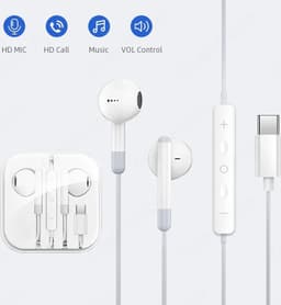 Livono USB-C Oortjes - Compatibel met iPhone, iPad, Samsung - Helder Geluid — thumbnail 3