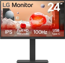 LG 24BA750-B computerscherm 60,5 cm 1920 x 1080 pixels Full HD LCD zwart — thumbnail 1