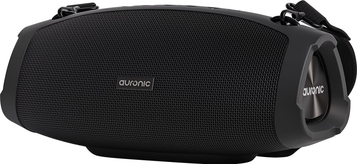 Auronic Boombox - Draadloze Speaker - Muziek box - AUX en SD-kaart Aansluiting - Zwart — afbeelding 1