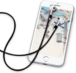 kwmobile Riem geschikt voor Huawei FreeBuds Hoofdtelefoon - Koptelefoonhouder Riem in Zwart — thumbnail 5