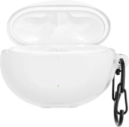 kwmobile Earphones Case for Huawei Freebuds 5i Case - Clear TPU Silicone Earbuds Cover - Transparent — thumbnail 1