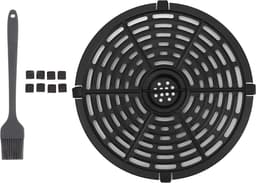 Vervangende Grillpan - Ronde Hittebestendige Nonstick Air Fryer Rek Lade Mand - Vaatwasmachinebestendig - 20CM . — thumbnail 1