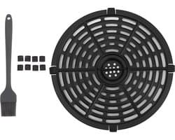 Vervangende Grillpan - Ronde Hittebestendige Nonstick Air Fryer Rek Lade Mand - Vaatwasmachinebestendig - 20CM .