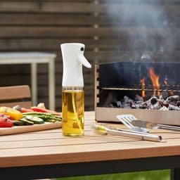 Flow Goods Olijfolie Sprayer – Wit – Olie Spray - Navulbaar Olie Glas – 200 ML – Cooking Spray - BBQ Accesoires – Airfryer — thumbnail 5