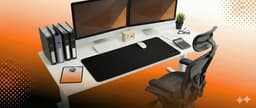 Olivivo® Muismat Zwart - Gaming Mousepad XXL - Onderlegger - Grote Muismat - 90x40 CM - Bureaulegger - Toetsenbord - Anti Slip - Waterproof - Desktop mat — thumbnail 6