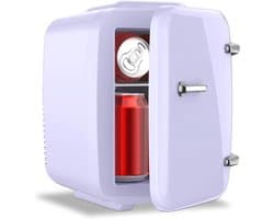 DnA® Mini Fridge - Mini koelkast 4L - Skincare & make-up fridge - Mini Koelkasten - Paars - 28cm x 20cm x 29cm