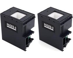 Inktonderhoudsdoos voor printers - 2 stuks - Vervangend onderdeel voor diverse EPSON modellen met Workforce en WF series - Hoge kwaliteit printkop onderhoud - Langdurige prestaties