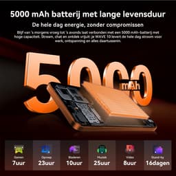 Blackview WAVE 10 Smartphone 4G AI - DUAL SIM - 32 GB RAM - 128 GB ROM - Octa Core - Android 16 - 6,88 inch - 5000mAh - Zwart — thumbnail 2