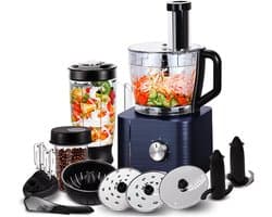 Rolu Keukenmachine – Foodprocessor – 11-in-1 Keukenmachine – 1300W – BPA Vrij – 3.2 Liter Mengkom – 27x40x40 CM