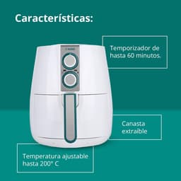 Olievrije Heteluchtfriteuse 2,5L met Instelbare Temperatuur en Timer — thumbnail 4