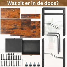 DnA® LP Opbergsysteem - Lp kast - Platenspeler Kast - Platenspeler Meubel - Vinyl Kast - Zwart - 30cm x 40cm x 75cm — thumbnail 3