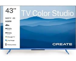 4K QLED Smart TV 43 inch met Anti-Glare Scherm en Dolby Atmos