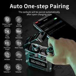 Draadloze Oordopjes - Bluetooth Oordopjes - Draadloze Oortjes - Oortjes Draadloos - Earpods - Sport Oordopjes - Geschikt voor Smartphone — thumbnail 2