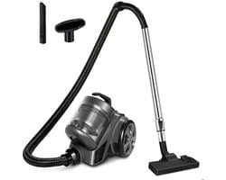 Zakloze Cilinderstofzuiger-Compact—Lichtgewicht-2,4L-Hoge Zuigkracht-Cycloontechnologie-Werkradius van 10 meter.