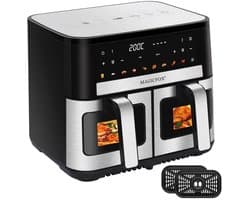 Airfryer - MAGICFOX - 10 L - 2 porties - LED touchscreen - 9 programma's