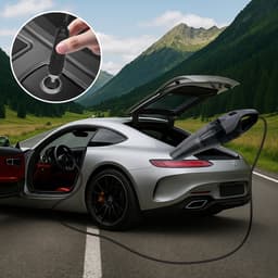 STAUS&BACH Kruimelzuiger met licht - Kruimeldief snoerloos - Handstofzuiger voor auto - SuperNova - Zwart/Grijs — thumbnail 11