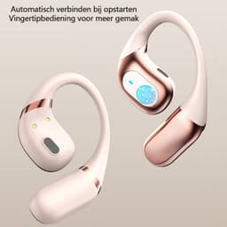 NAXSIR Over-Ear-hoofdtelefoon, draadloze hoofdtelefoon, lange batterijduur, digitaal display, zwart — thumbnail 5