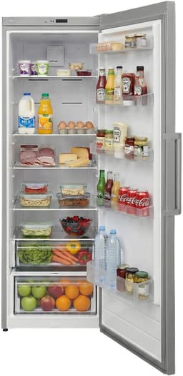 Heinner HF-V401NFSE++ Koelkast – 389 L – No Frost Multicooling – Elektronische Bediening – Superkoelfunctie – LED-verlichting – Zilver – 5 Jaar Garantie — thumbnail 3