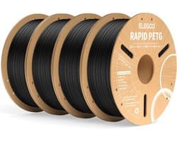 Snelheid PETG Filament 1.75mm Zwart 4kg voor 3D Printers Hoge Nauwkeurigheid