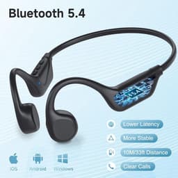 Bone Conduction Headphones Bluetooth 5.4 – Open-Ear Sportkoptelefoon IPX5 Waterdicht – Draadloos met 10 Uur Batterij – Voor Hardlopen, Fietsen & Fitness — thumbnail 3